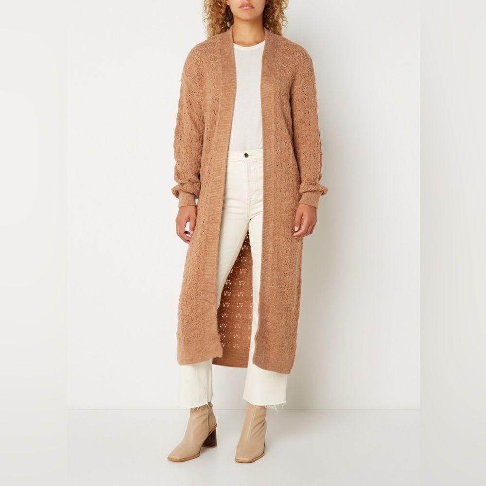 Mango Openwork Long Cardigan New - Picture 8 of 8